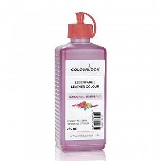 Краска для кожи COLOURLOCK Бургундия Lederfarbe bordeaux 250 мл 