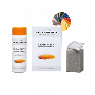 COLOURLOCK Тонирующий крем краска с закрепителем для кожи Чёрный цвет 150 мл Leder Fresh Tönung F034
