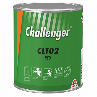 CLT02 Красный Challenger Тонер  1. Краска на виниловой основе Challenger для ремонта автомобилей