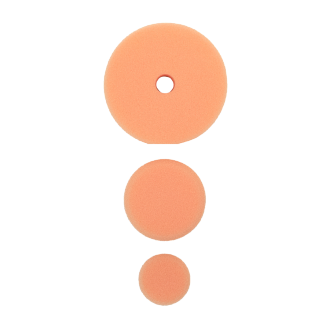 Полировальный круг комплект - полутвердый антиголограммный 75мм/54мм/34мм- оранж