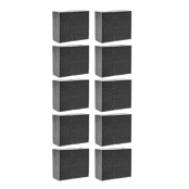 SCHWAMM WEICH, SCHWARZ Серая губка химостойкая, 125x55x45 мм. Комплект 10 штук