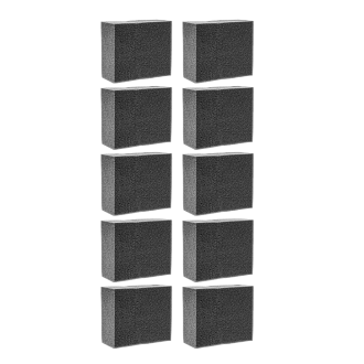 SCHWAMM WEICH, SCHWARZ Серая губка химостойкая, 120x100x50 мм. Комплект 10 штук