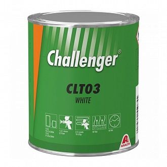 CLT03 Белый Challenger Тонер  1 л. Краска на виниловой основе Challenger для ремонта автомобилей
