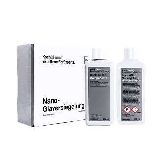 NANOGLASVERSIEGELUNG - Долговременное гидрофобное покрытие для стеклянных (Антидождь) (250 мл х 2)