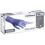 Одноразовые перчатки химостойкие сверхдлинные 29см. Reflexx R99-M. 8,8 гр. Толщина 0,15 мм.