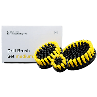 Drill Brush Set medium  - Набор из 3-х щеток-насадок  со средней степенью жесткости щетины