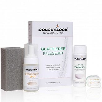 Набор COLOURLOCK для очищения и защиты натуральной кожей COLOURLOCK Glattleder Pflegeset mit Leder Protector