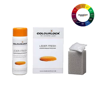 COLOURLOCK Тонирующий крем краска с закрепителем для кожи Чёрный цвет 150 мл Leder Fresh Tönung F034