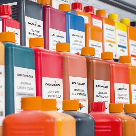 Краска для кожи COLOURLOCK лазурно-голубой Lederfarbe azurblau 1000 мл слайд 3