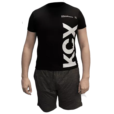 Футболка с коротким рукавом. Цвет черный, размер XXXL слайд 3