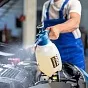 Ручной синий помповый опрыскиватель Industry ergo Alka line слайд 6